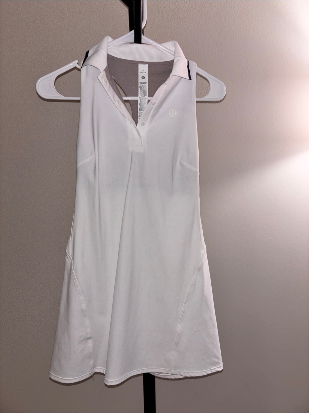 lululemon athletica White Sleeveless Polo Dress